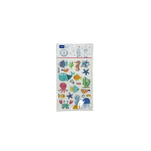 [LE-1700-64] Leeno Stickers Creative Fun Stickers Sea Creatures