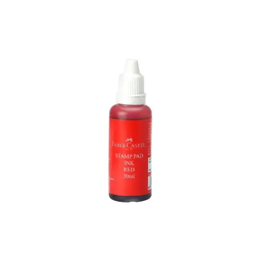 Faber-Castell Stamp Pad Ink Refill, Red 30ml 