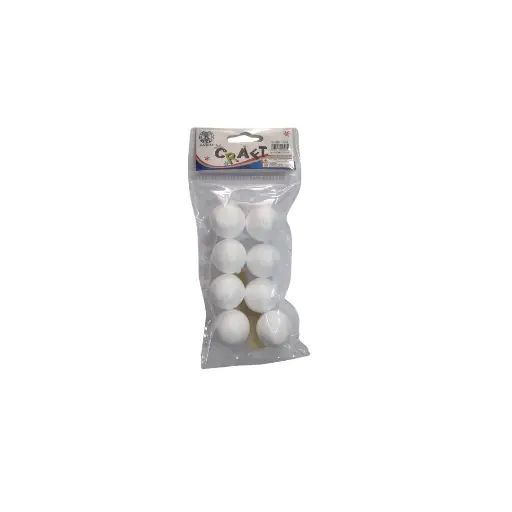 THERMOCOL BALL 8PC CRAFT SADAF NO:TH308