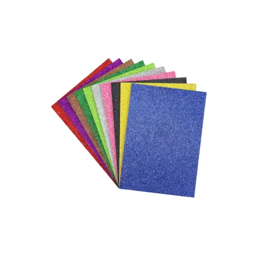 Sadaf Glitter Sheets with Glue 20cmx30cmx2mm 10pc SDF-8685