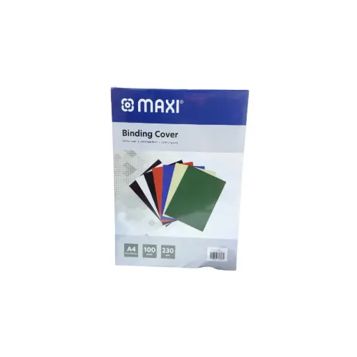 [MX-BCR] Maxi Embossed Banding Cover A4, 100pcs, 230GSM Red