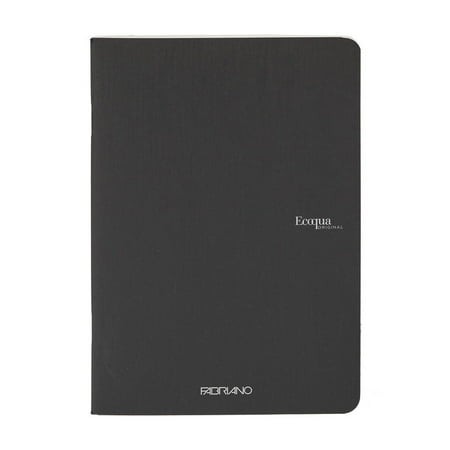 Fabriano Eco Qua Original Staple-Bound Notebook 8.3 X 11.7 A4 Dotted 40 Sheets Black