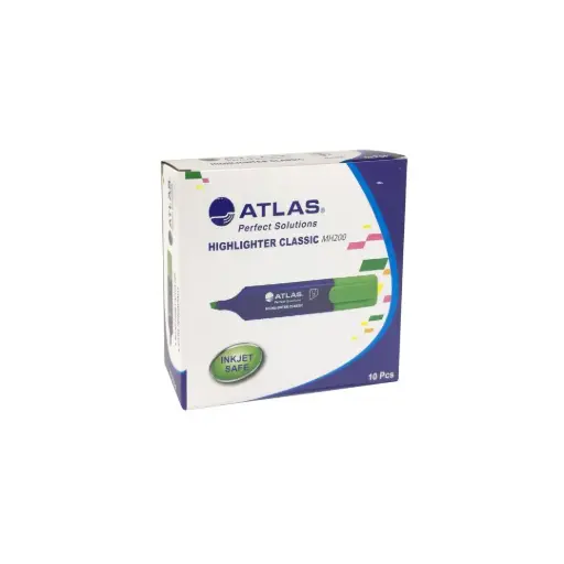[AS-MH200-GN] Atlas Highlighter MH200 BX=10EA GN