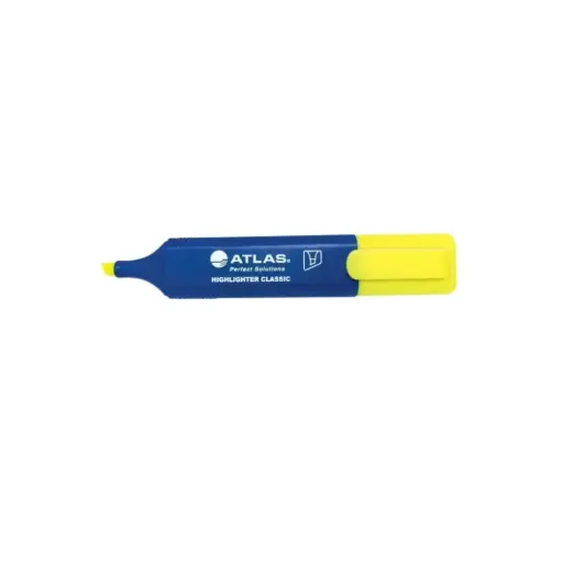 [AS-MH200-YW-1pc] Atlas Highlighter MH200 Yellow 1pc