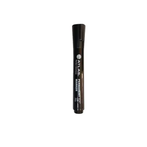 [AS-MP200-BK-1pc] Atlas Permanent Marker Chisel Black 1 pc