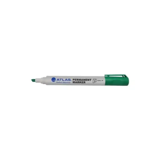 [AS-MP200-GN-1pc] Atlas Permanent Marker Chisel Green 1 pc