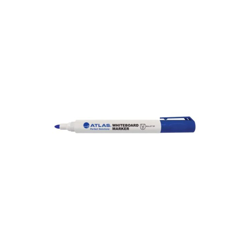 [AS-MW100-BE-1pc] Atlas White Board Marker Bullet Blue 1 pc