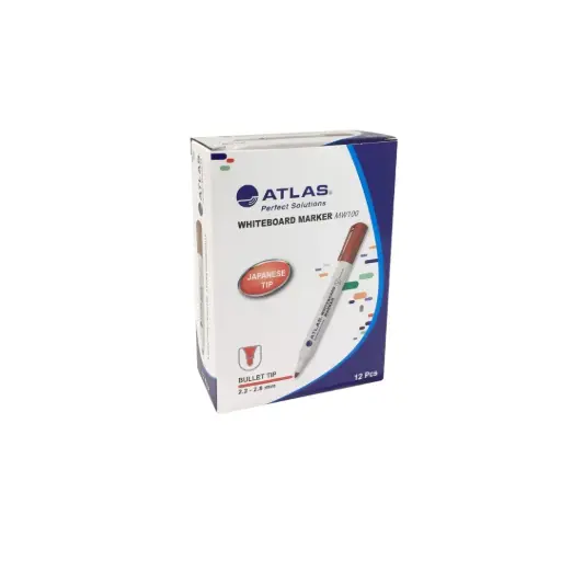[AS-MW100-RD] Atlas White Board Marker Bullet DZ=12EA RD