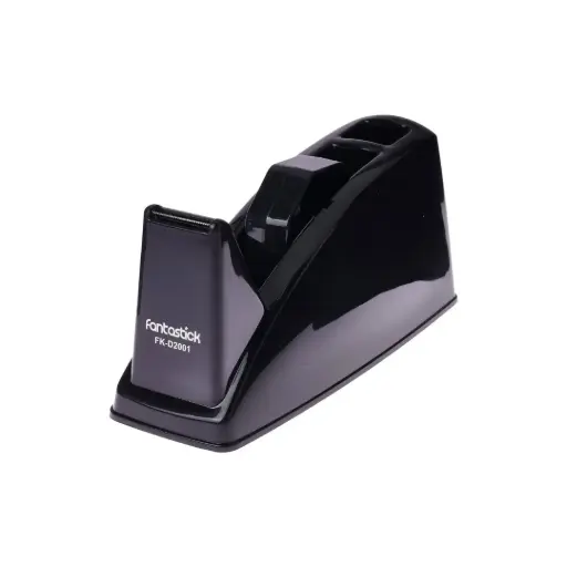 [FK-D2001-BK/N] موزع شريط لاصق فانتاستيك - ١ بوصة و٣ بوصة - أسود - كبير