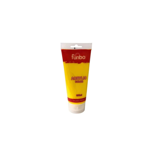 [FO-AC-200-560] Funbo ACRYLIC TUBE 200ml 560 PRIMARY YELLOW