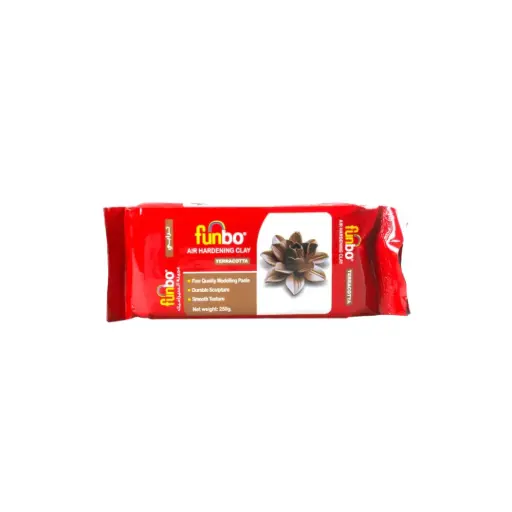[FO-AHC-250-TA] Funbo Air Hardening Clay 250 gms Terracota