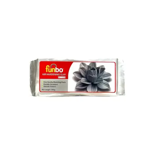 [FO-AHC-500-GY] Funbo Air Hardening Clay 500 gms Grey