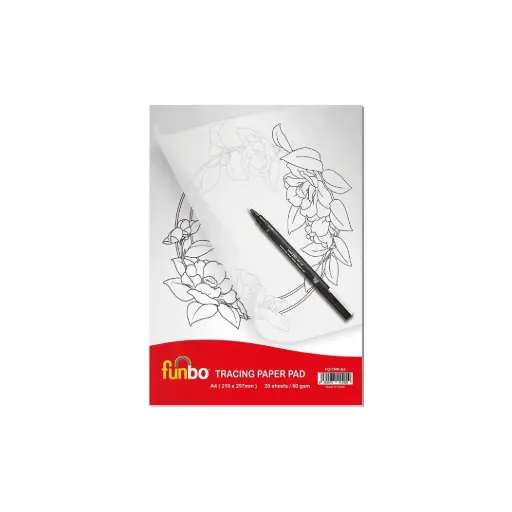 [FO-TPP-A4] Funbo Tracing Paper Pad 60gsm 30sheets A4