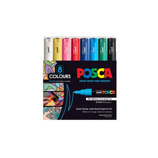 [MI-PC1M-08C] Mitsubishi Uni Posca PC-1M Bullet PAC=08C