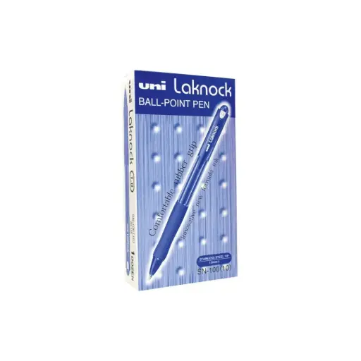 [MI-SN100M-BE] Mitsubishi Laknock Ballpoint Pen 1mm Blue box=12