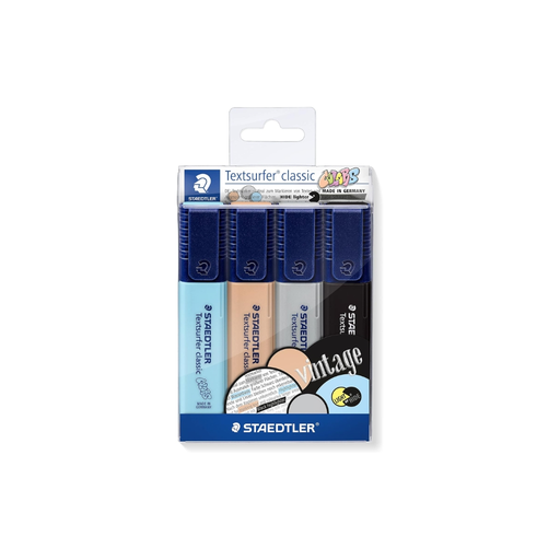 [ST-364-CWP4] Staedtler Textsurfer Highlter Vintage 4 Pieces.