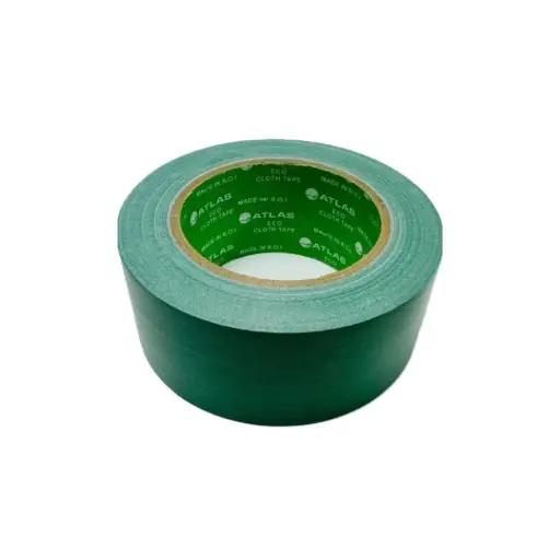 [AS-BTC2025-ECO-GN] Atlas Eco Cloth Tape 2"x25y (48mm) Green