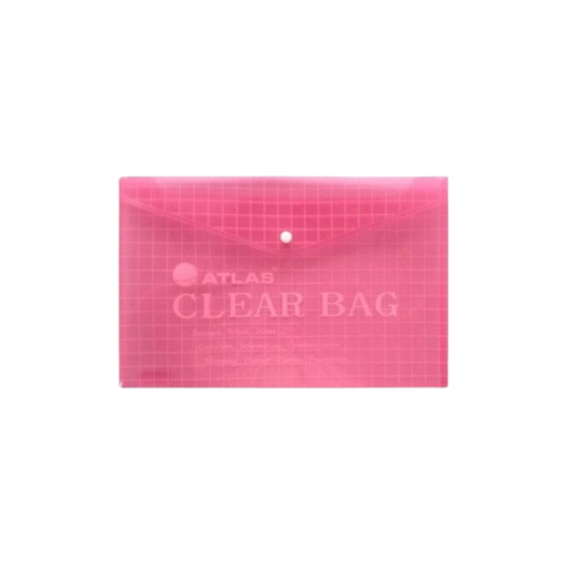 [AS-F10002] Atlas Document Clear Bag Red