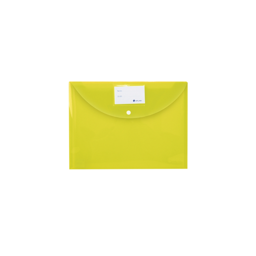 [AS-F10034] Atlas Document Bag with Card and Button, Yellow