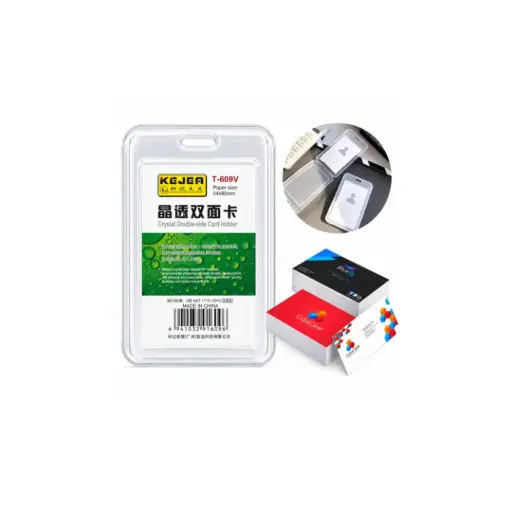 [shxt609v] Kejea Crystal Double -Side Card Holder T-609 1Pc 