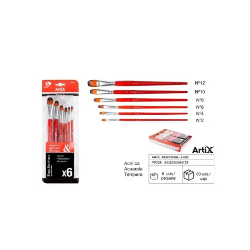 [PP225] ARTIX PROFESSIONAL BRUSHES (PP225) (SET)