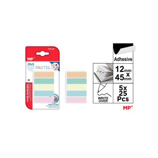 [PN110P] MP REPOSITIONABLE ADHESIVE INDEX PASTEL COLOUR (PN110P)