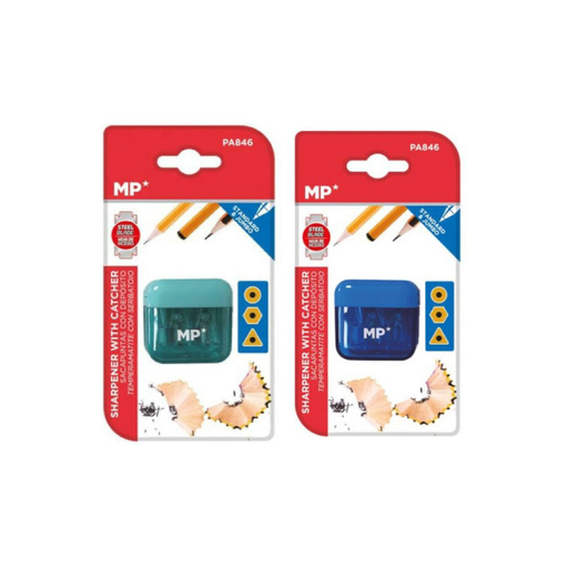 MP DOUBLE PENCIL SHARPENER WITH RESERVOIR  (PA846) (CARD)