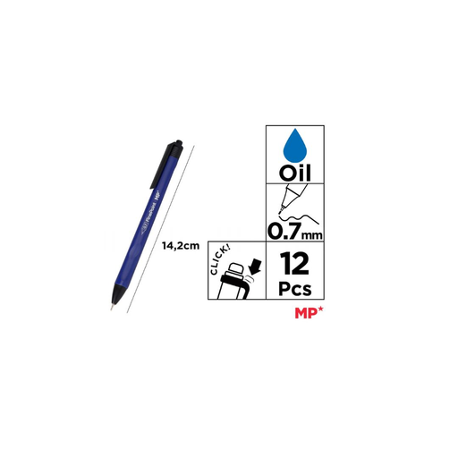 [PE348A-S] MP OIL INK BALLOT 0.7 MM BLUE (PE348A-S)