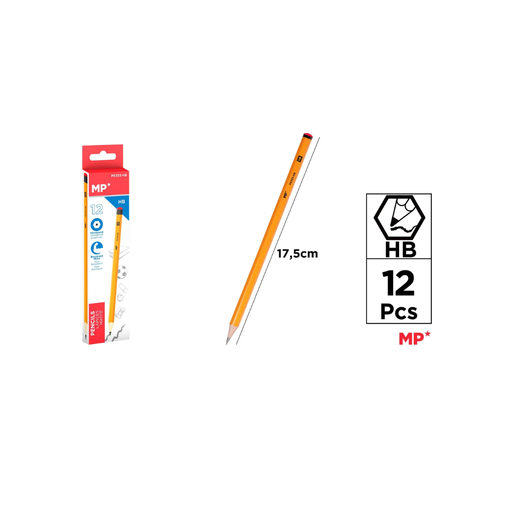 [PE333-HB] MP GRAPHITE PENCIL (HB) 12PCS (PE333-HB)
