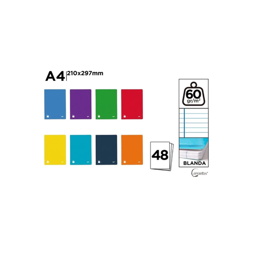MP Cervantes Stapled Notebook Soft Cardboard Cover 48 Sheets (PB104) 