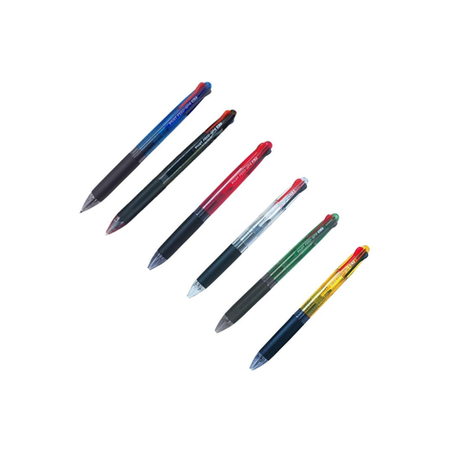 Pilot Feed GP4 4 in 1 4-colour Ball Point Pen Clear Barrel Fine