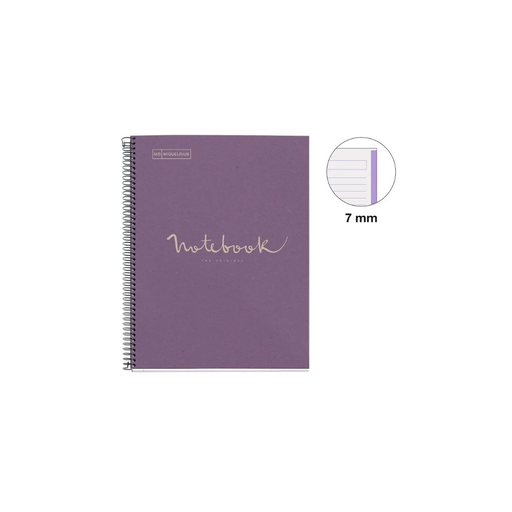 [6094] Miquelrius NB1 A4 80 Sheets 80G LINES ECO LAVANDR RECYCLE 