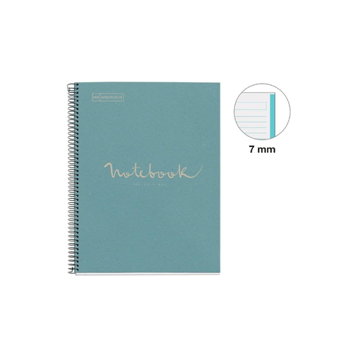 [6096] Miquelrius NB1 A4 80 Sheets 80G LINES ECO BLUE RECYCLE