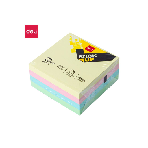 [313928] Deli STICKY NOTES  3 X 3 4X100 SHTS ASSTD A01703