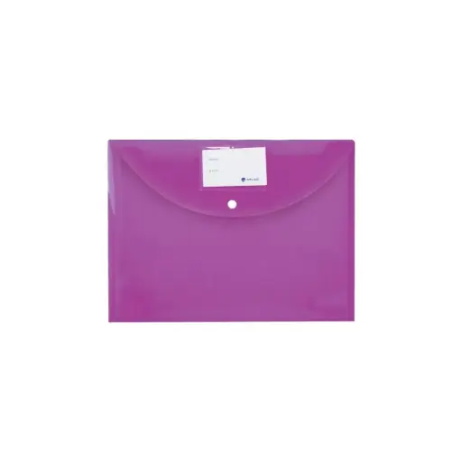 [AS-F1005P] Atlas Document Bag with Card and Button, Purple 